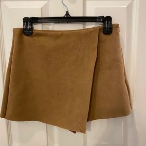 Suede Skort